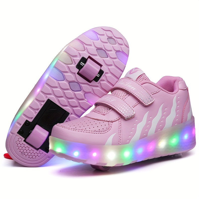 Lichtgevende rolsneakers voor kinderen die van bewegen houden