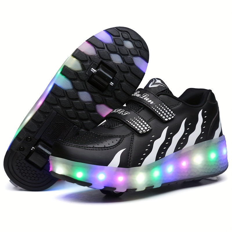 Lichtgevende rolsneakers voor kinderen die van bewegen houden