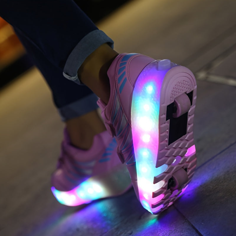 Lichtgevende rolsneakers voor kinderen die van bewegen houden
