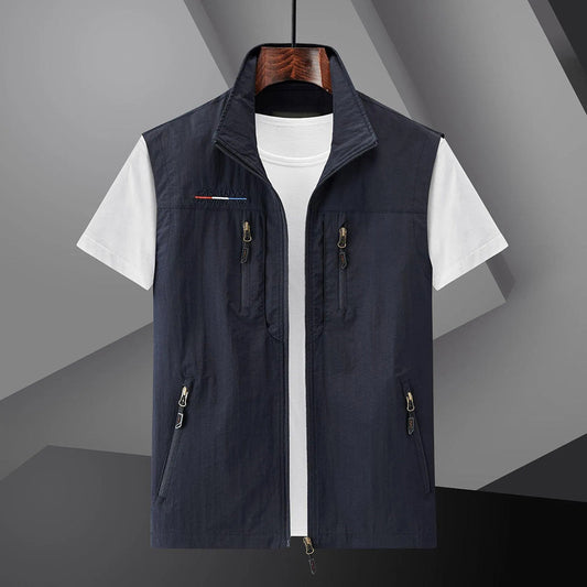 Lichtgewicht outdoor bodywarmer voor heren met meerdere zakken