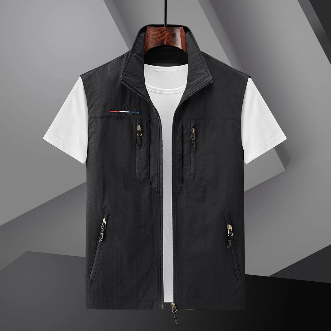 Lichtgewicht outdoor bodywarmer voor heren met meerdere zakken