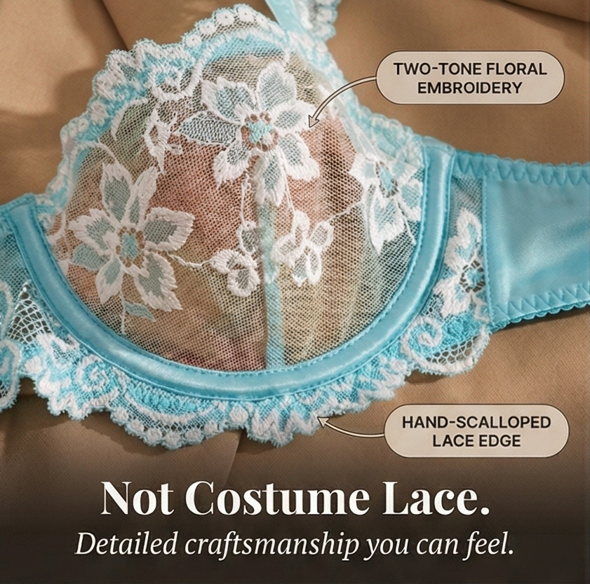 Lingerieset met bloemenmotief