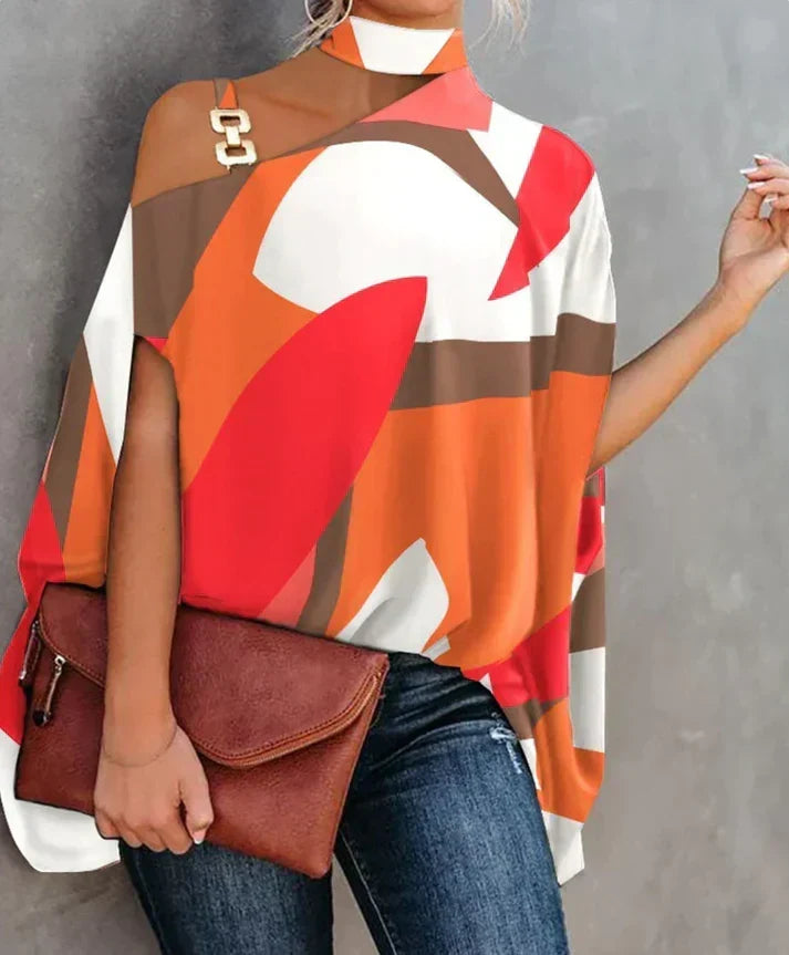 Losse katoenen blouse voor dames voor veelzijdig dagelijks gebruik