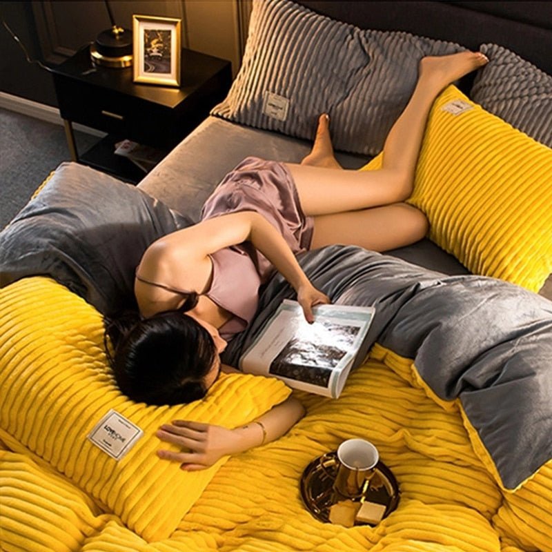 Luxe fleece dekbedovertrek – warmte en comfort voor de winter