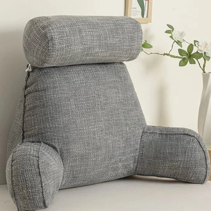 Luxe rugkussen – ergonomische rugsteun met verstelbare hoofdsteun en wasbare hoes