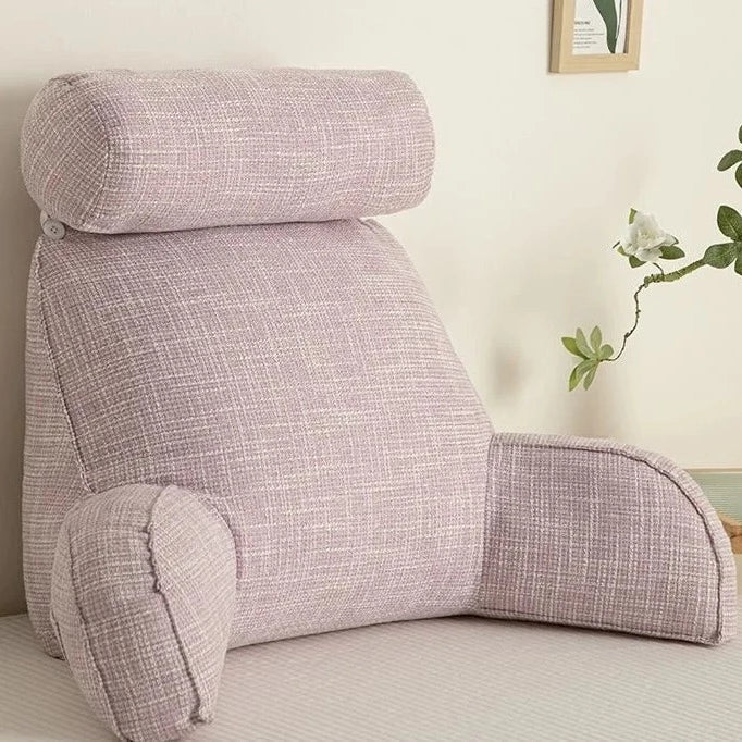 Luxe rugkussen – ergonomische rugsteun met verstelbare hoofdsteun en wasbare hoes