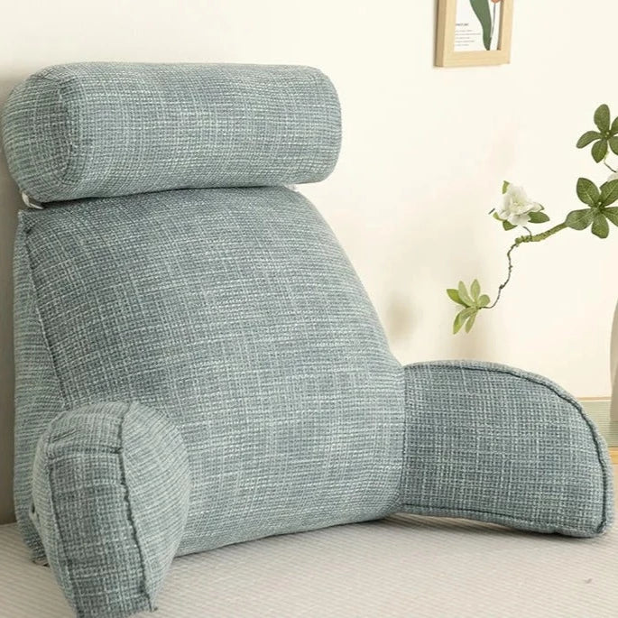 Luxe rugkussen – ergonomische rugsteun met verstelbare hoofdsteun en wasbare hoes