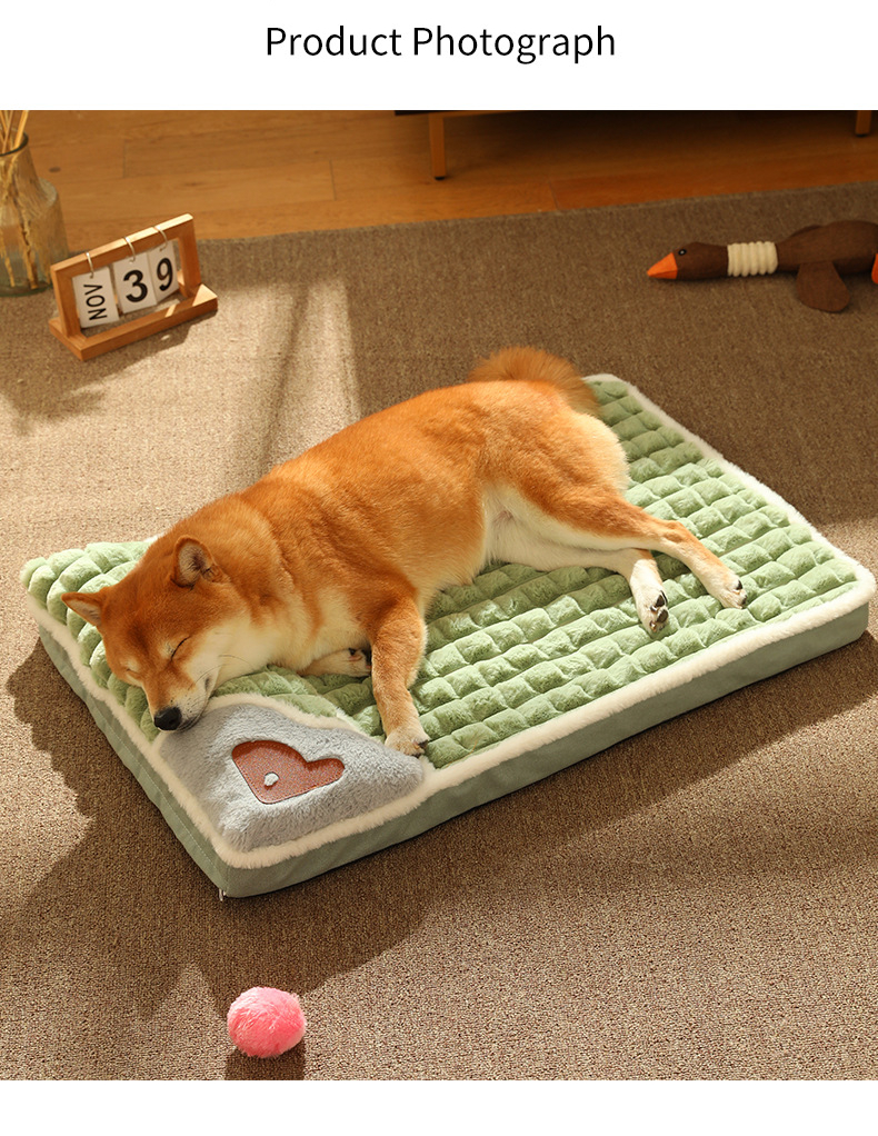 Luxe wintermat voor honden – warme pluche bank voor kleine en middelgrote honden