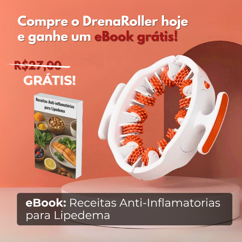 Lymfedrainage massageroller voor lipoedeem en cellulite