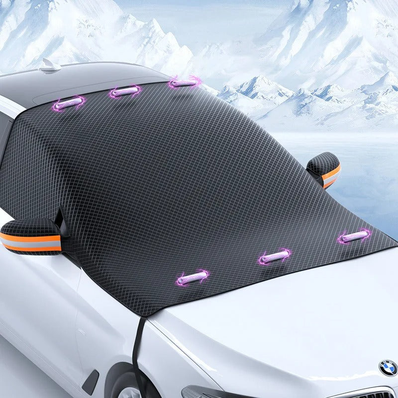 Magnetische sneeuwdeken voor de auto
