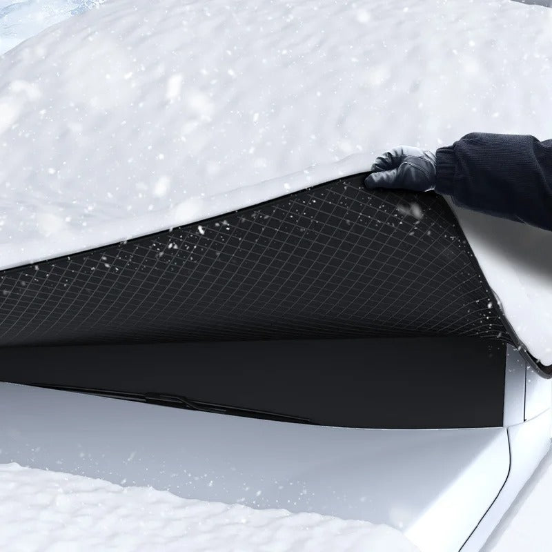 Magnetische sneeuwdeken voor de auto