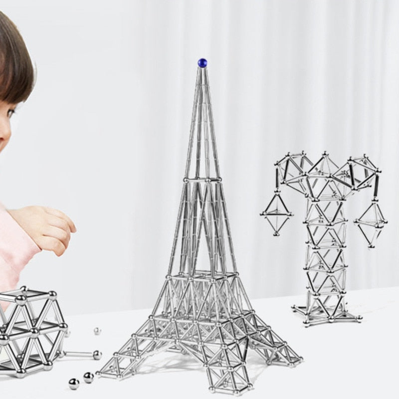 Magnetische stalen staafjes en bolletjes