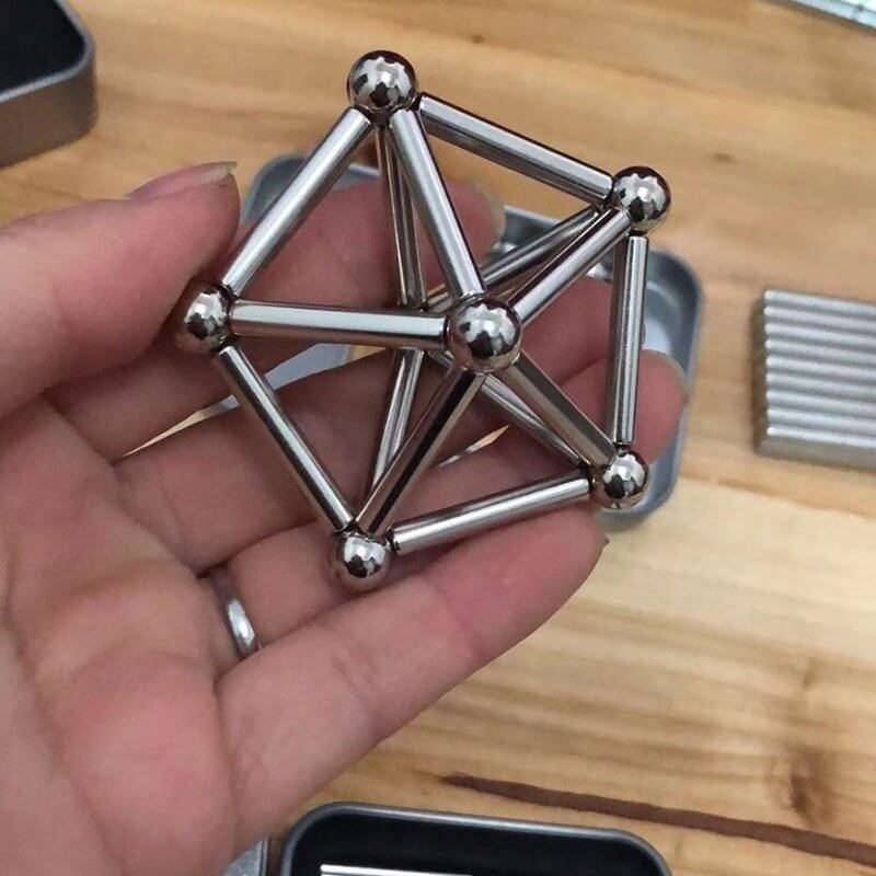 Magnetische stalen staafjes en bolletjes