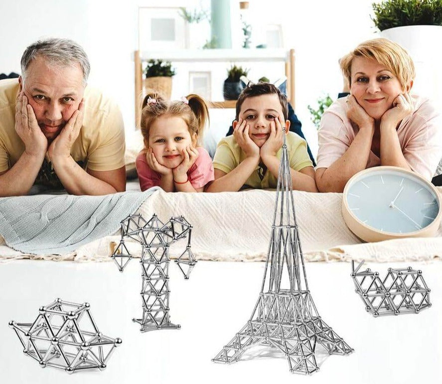 Magnetische stalen staafjes en bolletjes