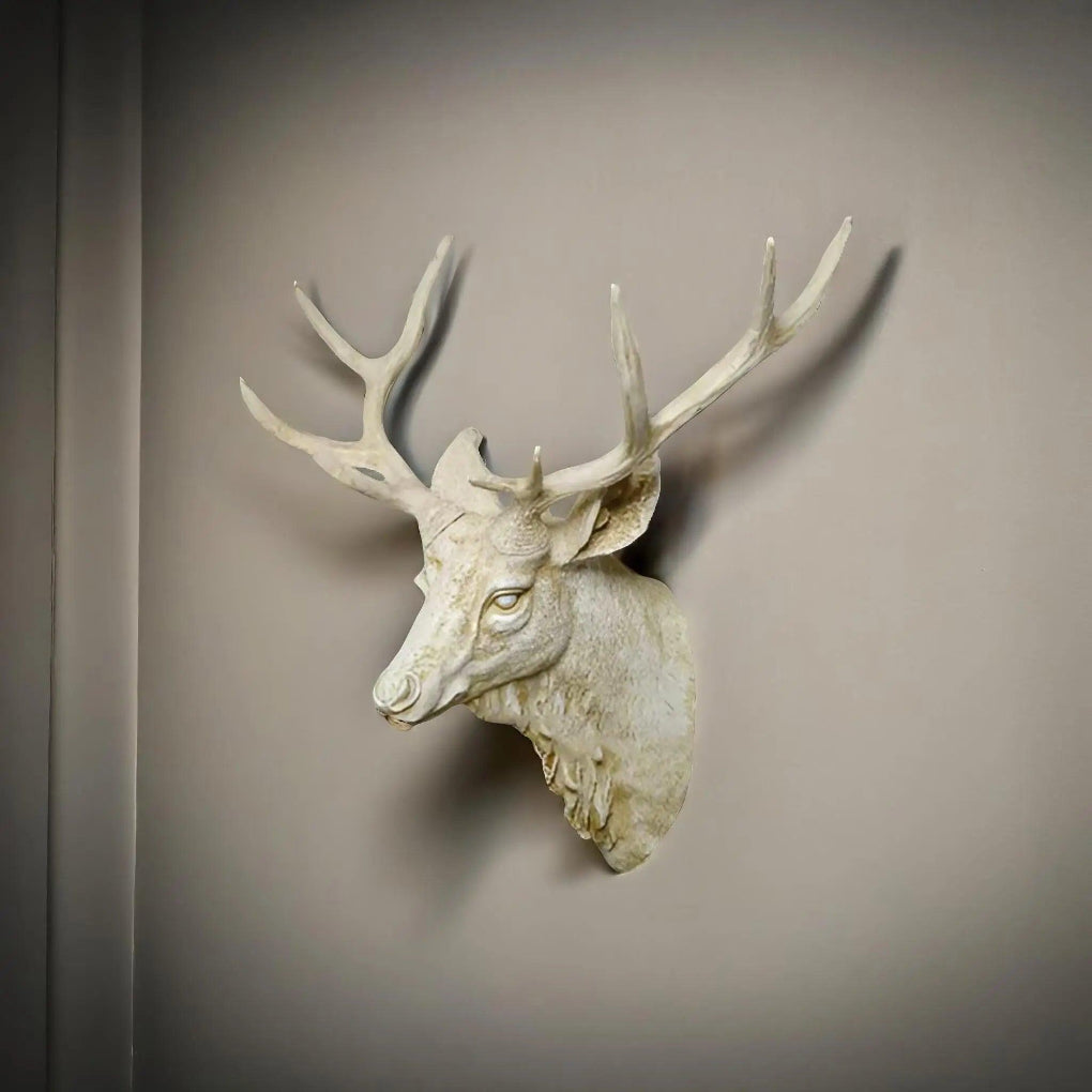 Majestueuze decoratieve hertenkop voor aan de muur