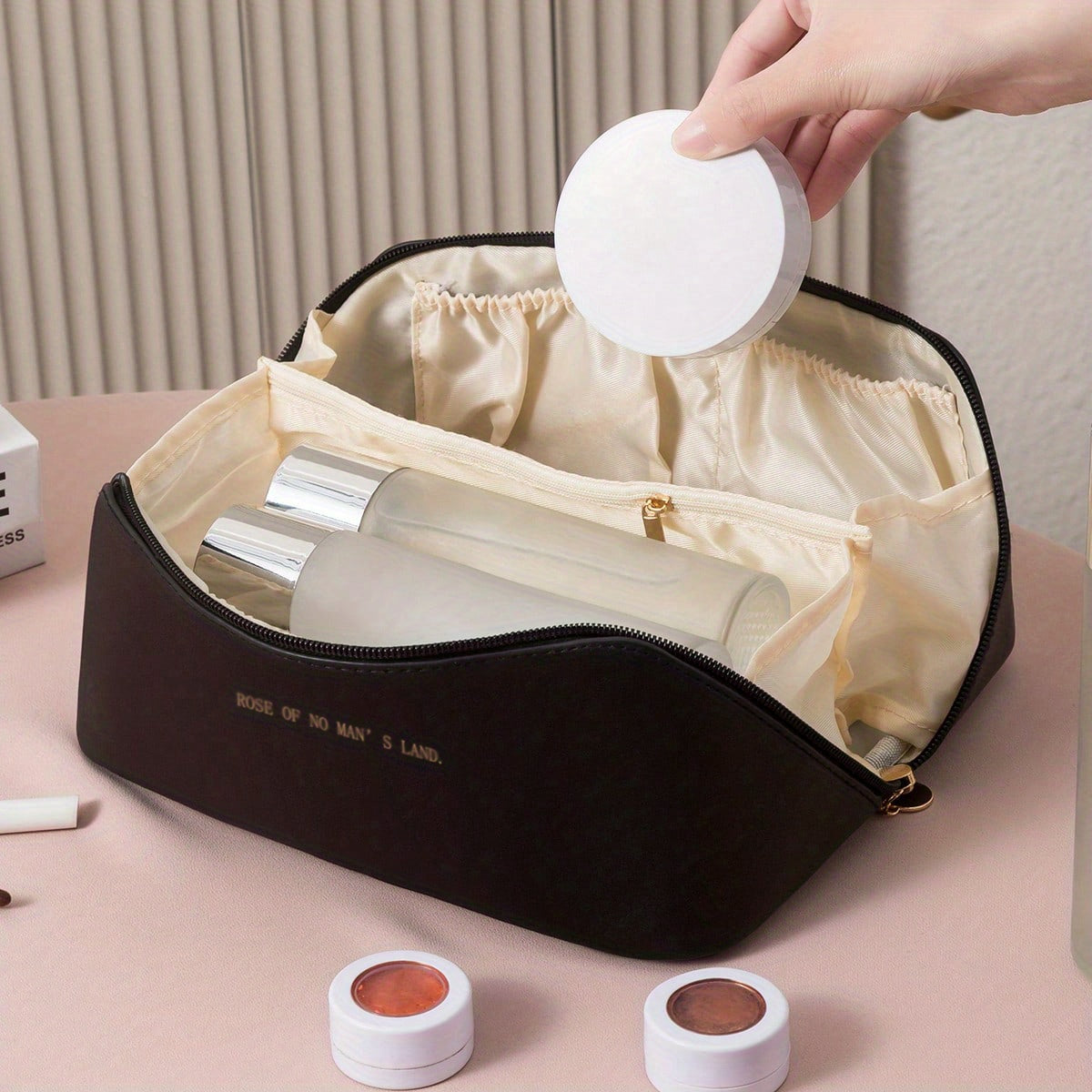 Make-up organizer met ritssluiting – Toilettas voor op reis