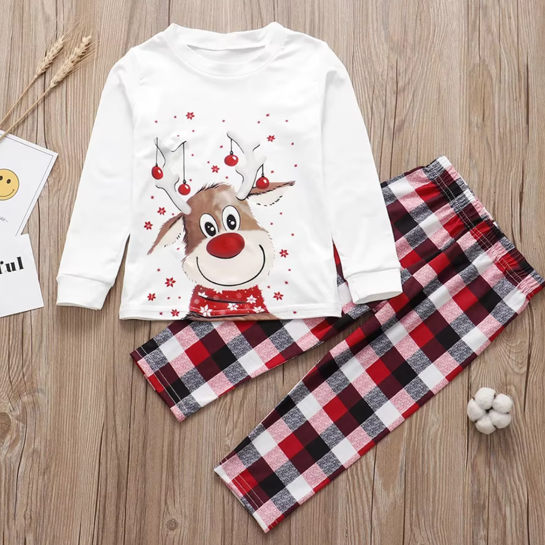 Bijpassende familie-kerstpyjamaset