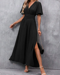 Maxi-jurk voor dames – Elegante, figuuraccentuerende avondjurk met zijsplit