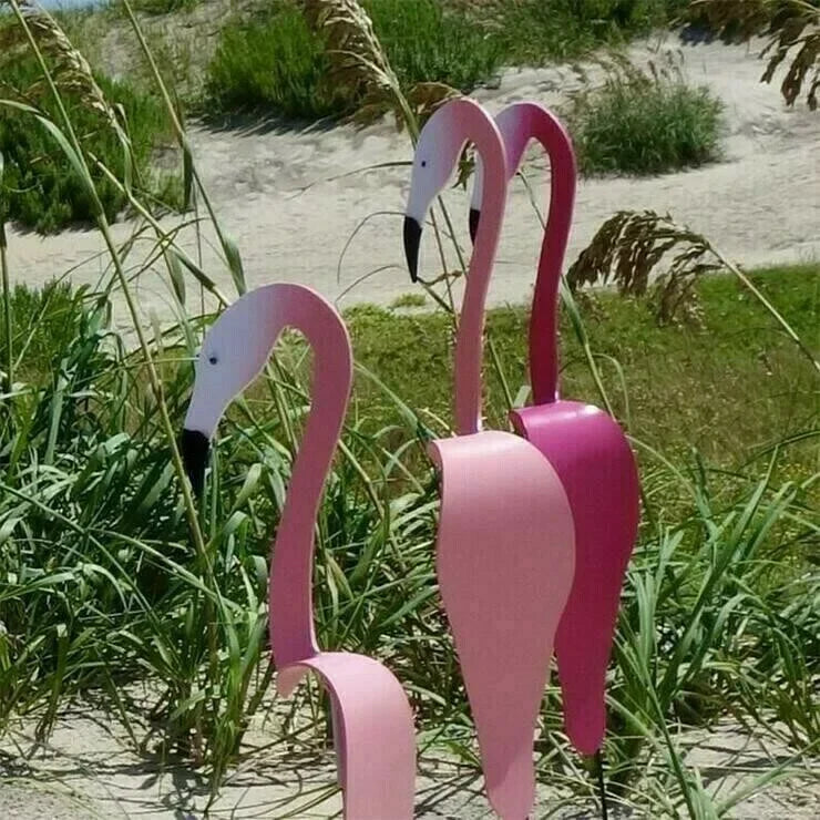 Metalen tuindecoratie - dansende vogels