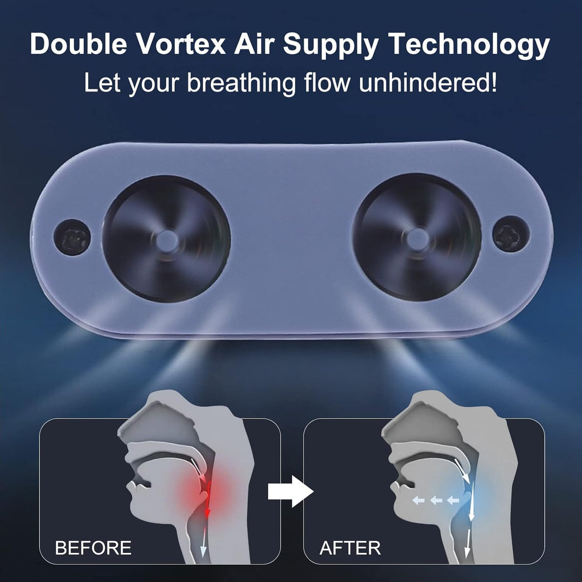 Micro CPAP-slaapapneu-apparaat - Anti-snurken