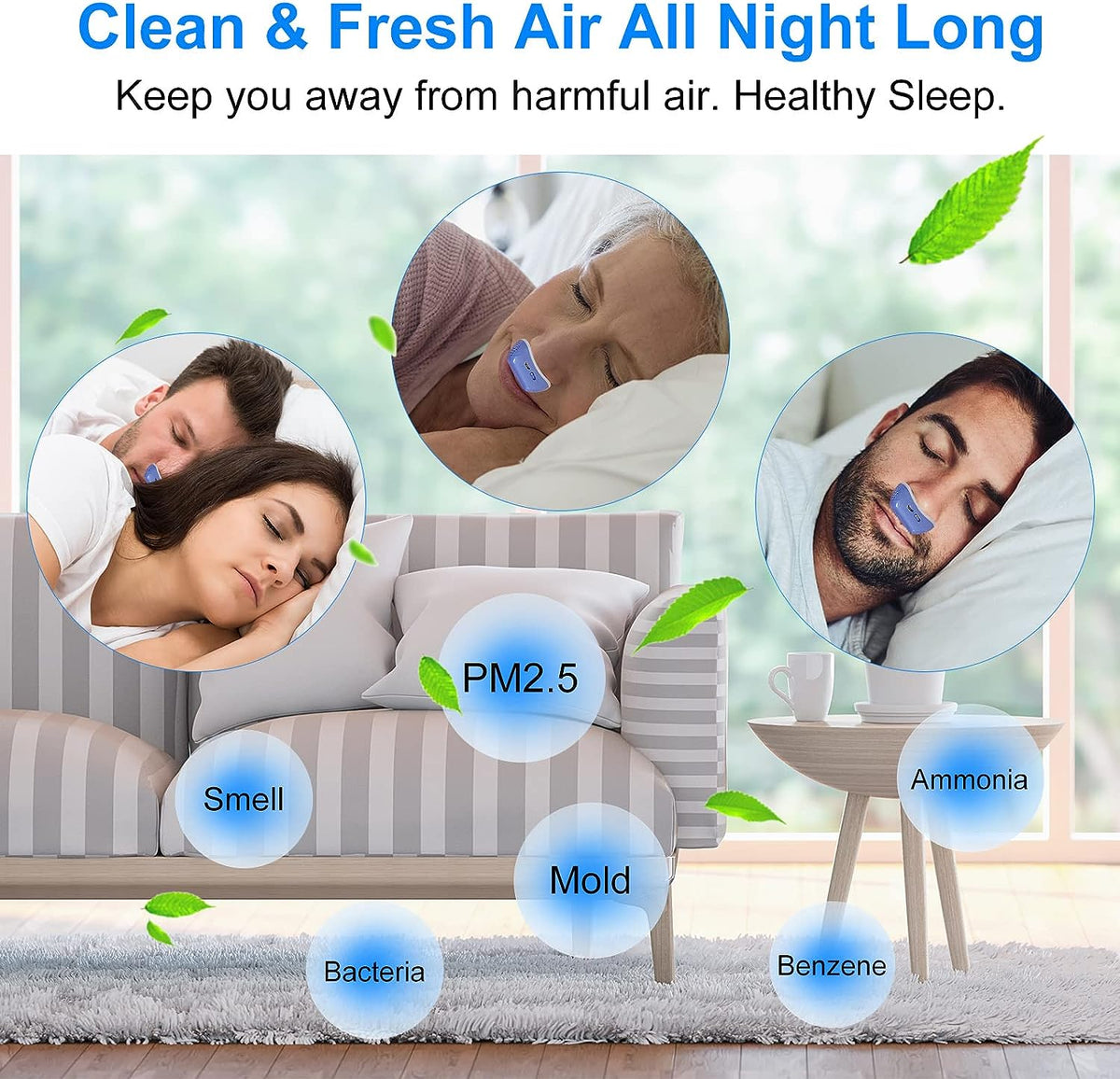 Micro CPAP-slaapapneu-apparaat - Anti-snurken