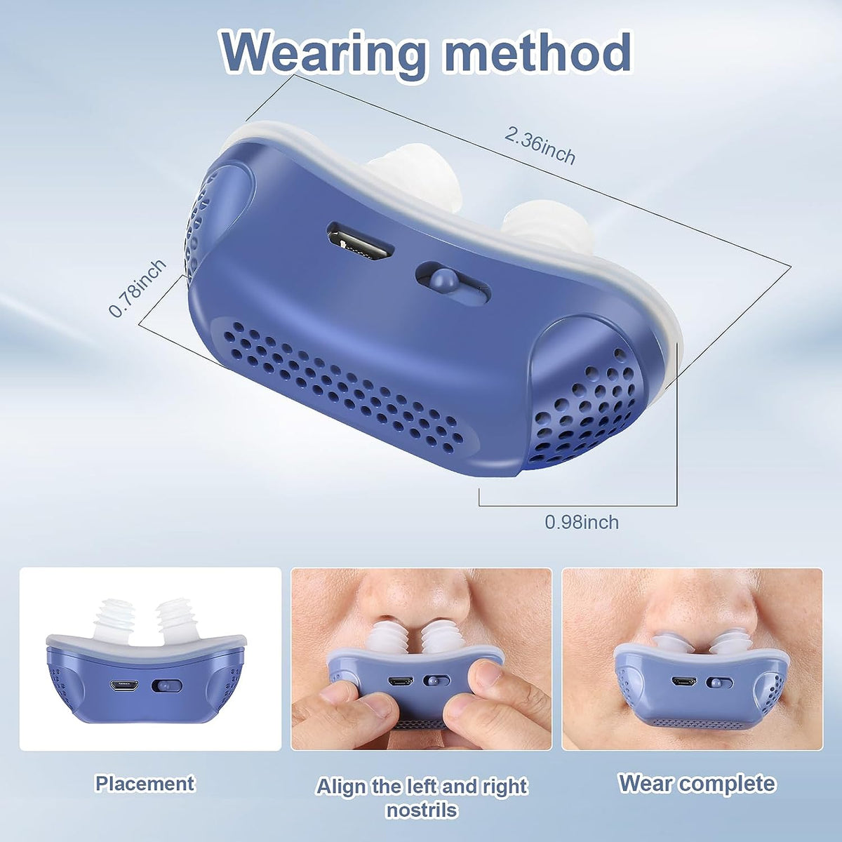 Micro CPAP-slaapapneu-apparaat - Anti-snurken