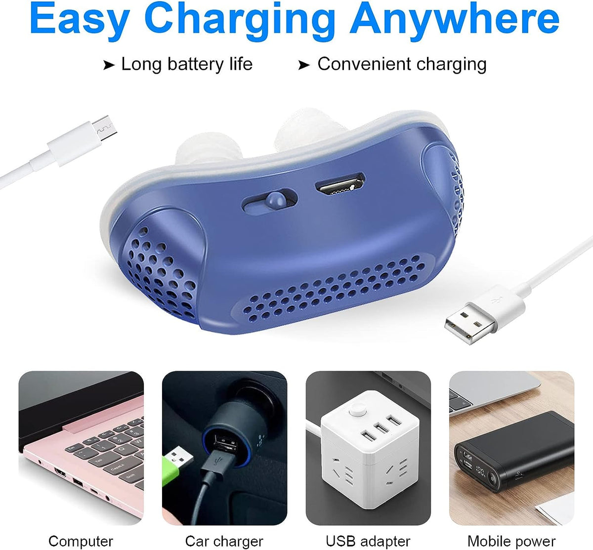Micro CPAP-slaapapneu-apparaat - Anti-snurken