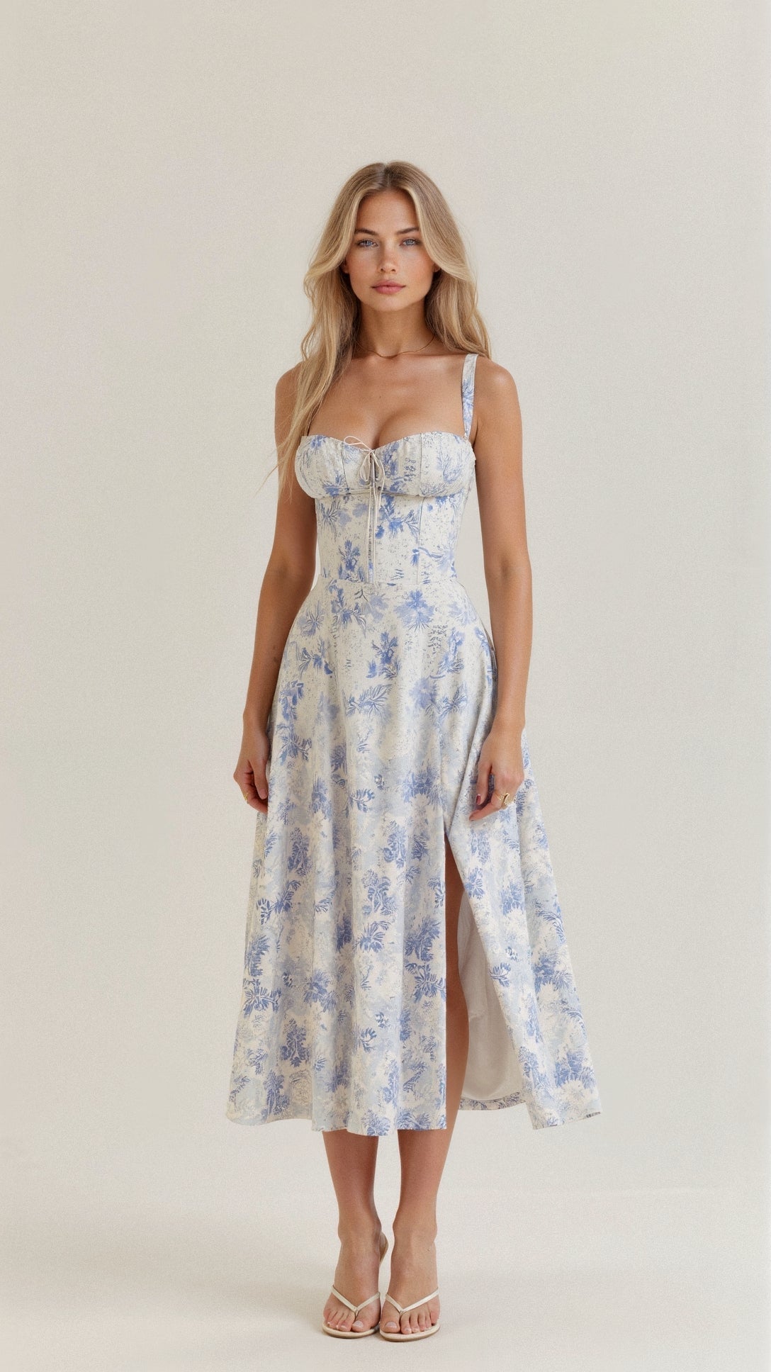 Midi-jurk voor dames – Korsetdesign voor een gevormd silhouet en een elegante look