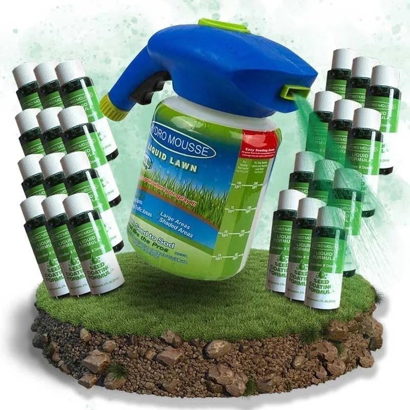Milieuvriendelijke graszaadspray voor een vlekkeloze grasgroei