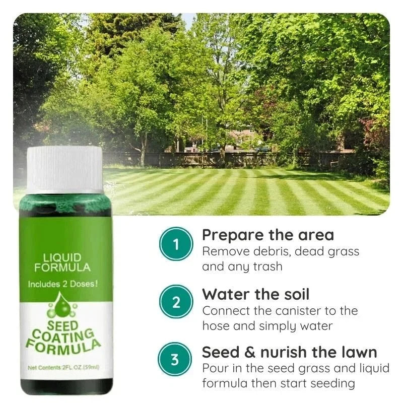 Milieuvriendelijke graszaadspray voor een vlekkeloze grasgroei