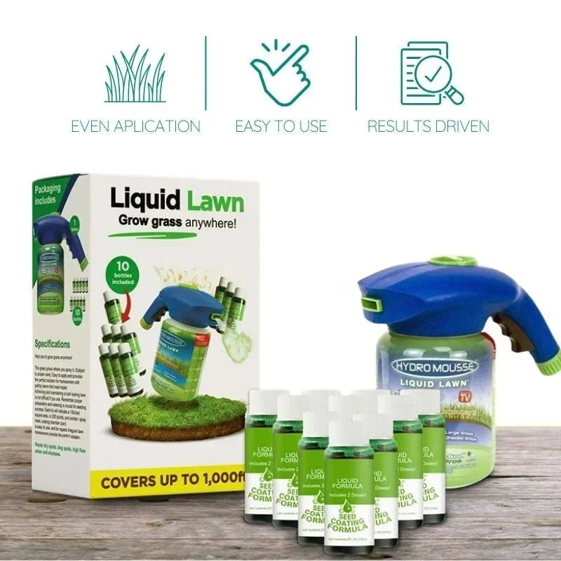 Milieuvriendelijke graszaadspray voor een vlekkeloze grasgroei