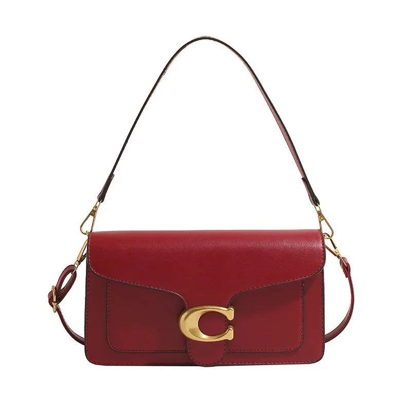 Minimalistische vierkante schouder- en crossbodytas