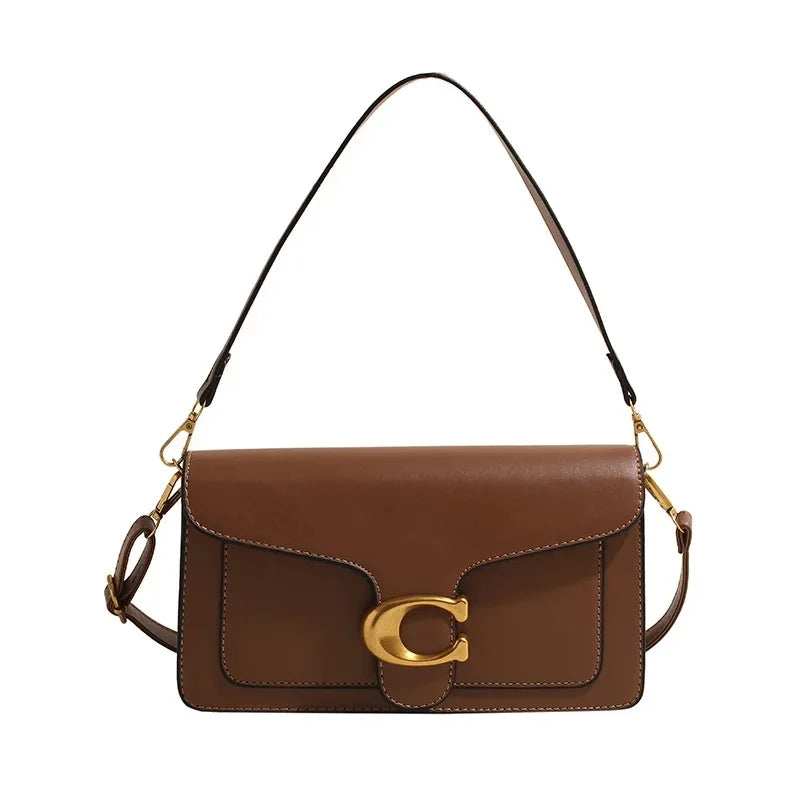 Minimalistische vierkante schouder- en crossbodytas