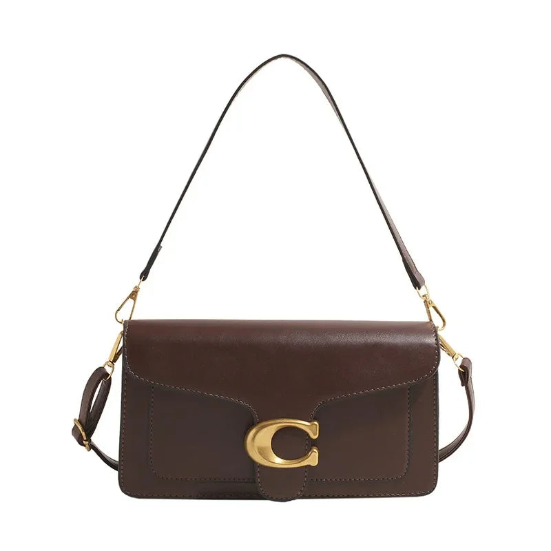 Minimalistische vierkante schouder- en crossbodytas