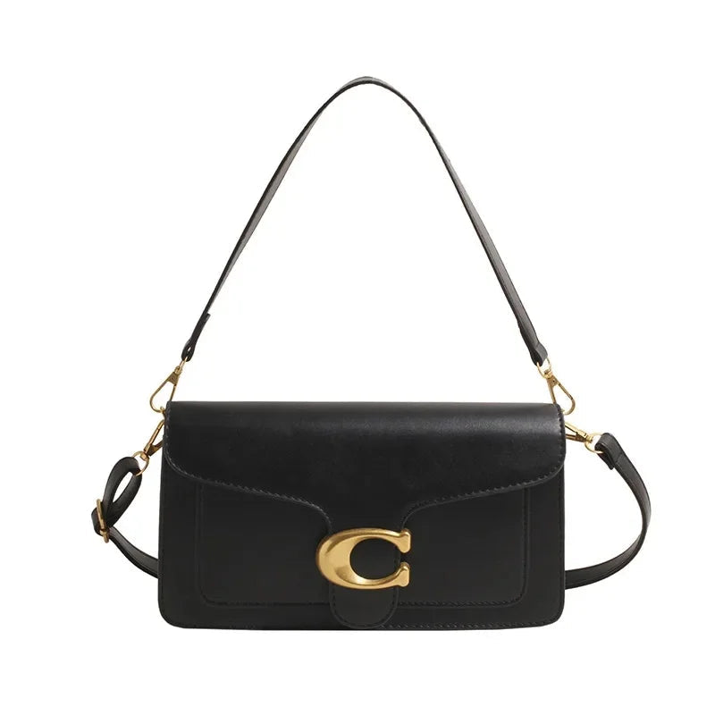Minimalistische vierkante schouder- en crossbodytas