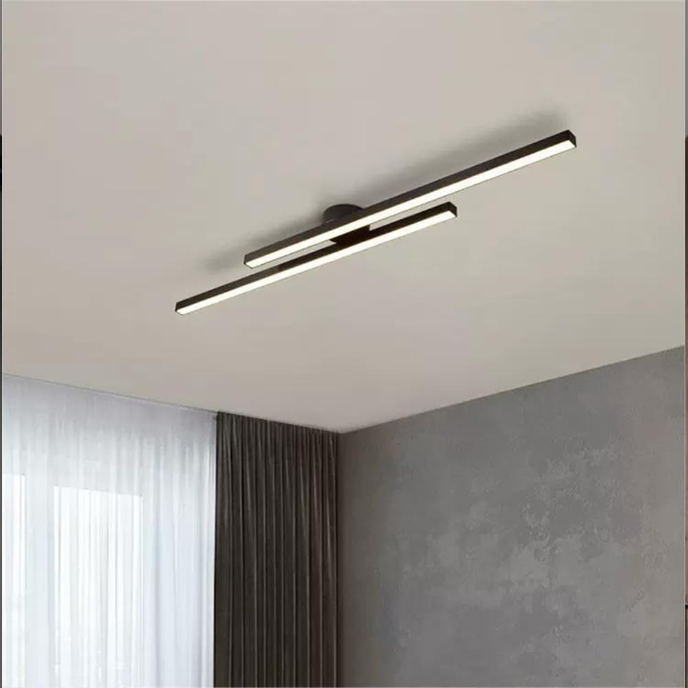 Moderne aluminium semi-opbouw led-plafondlamp