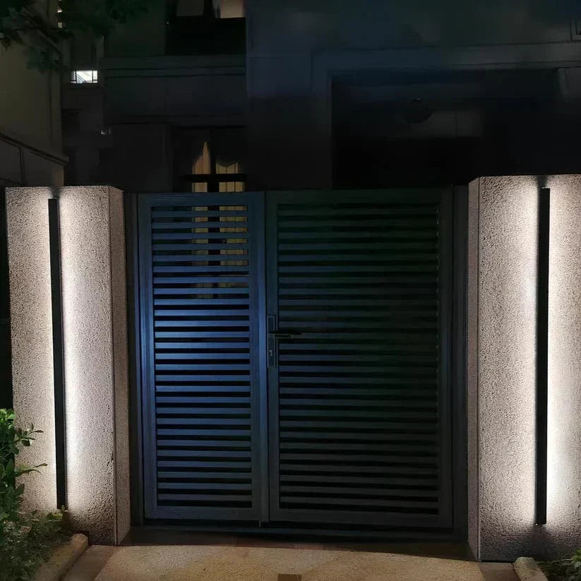 Moderne Buitenwandlamp van Aluminium met Achtergrondverlichting