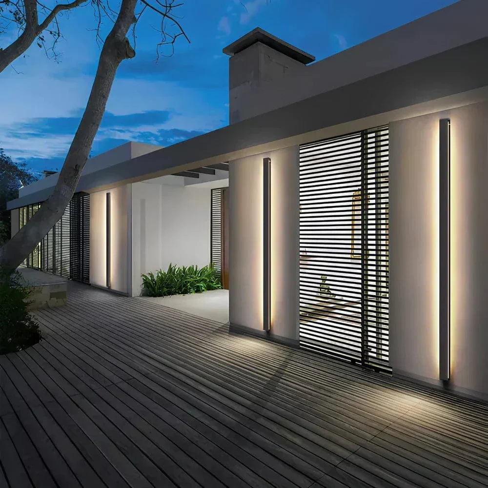 Moderne Buitenwandlamp van Aluminium met Achtergrondverlichting