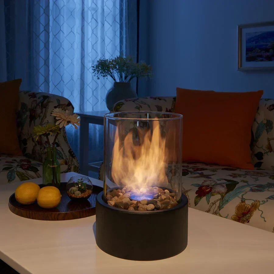 Moderne draagbare haard – voor een warme sfeer