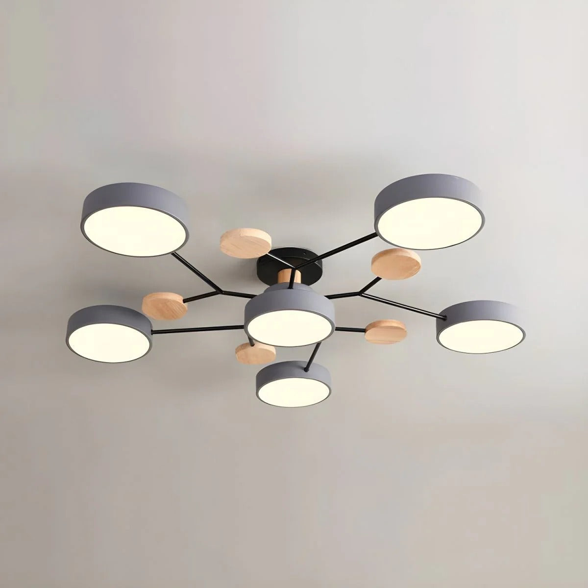 Moderne Halo LED semi-inbouw plafondlamp voor stijlvolle ruimtes