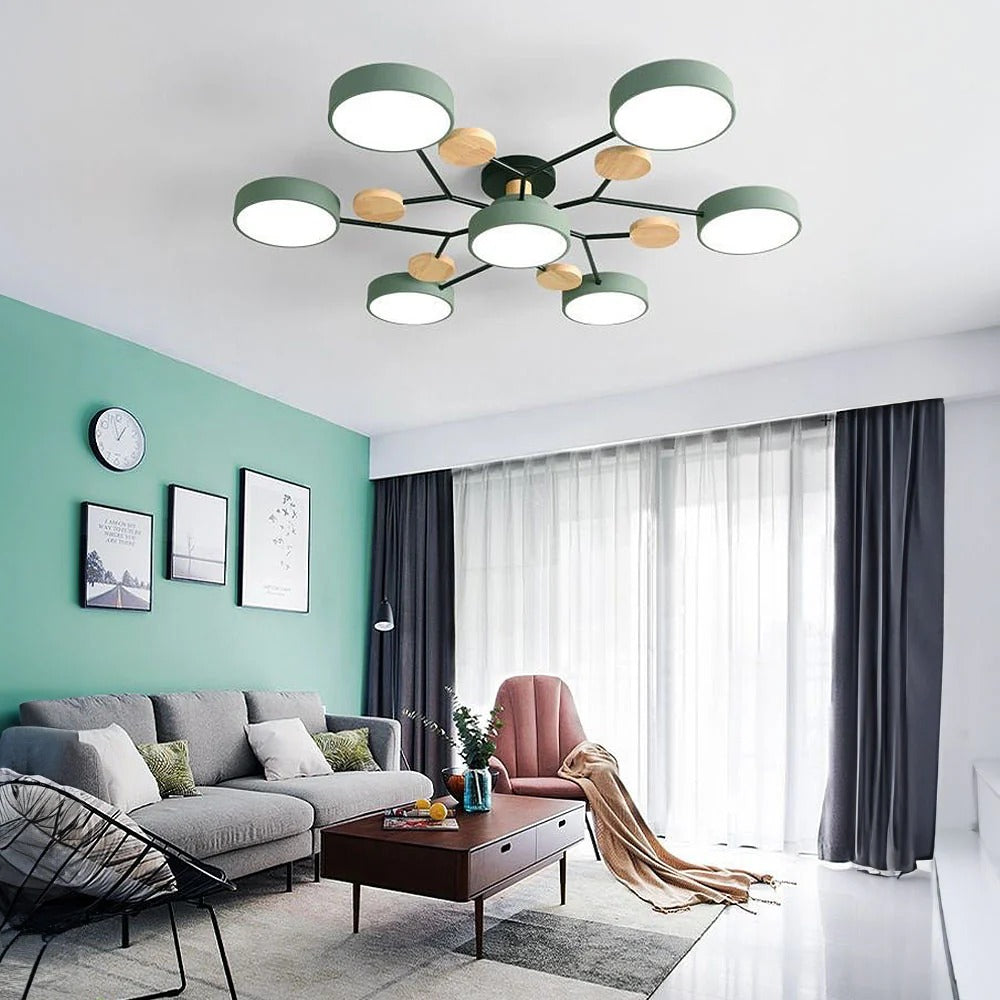 Moderne Halo LED semi-inbouw plafondlamp voor stijlvolle ruimtes