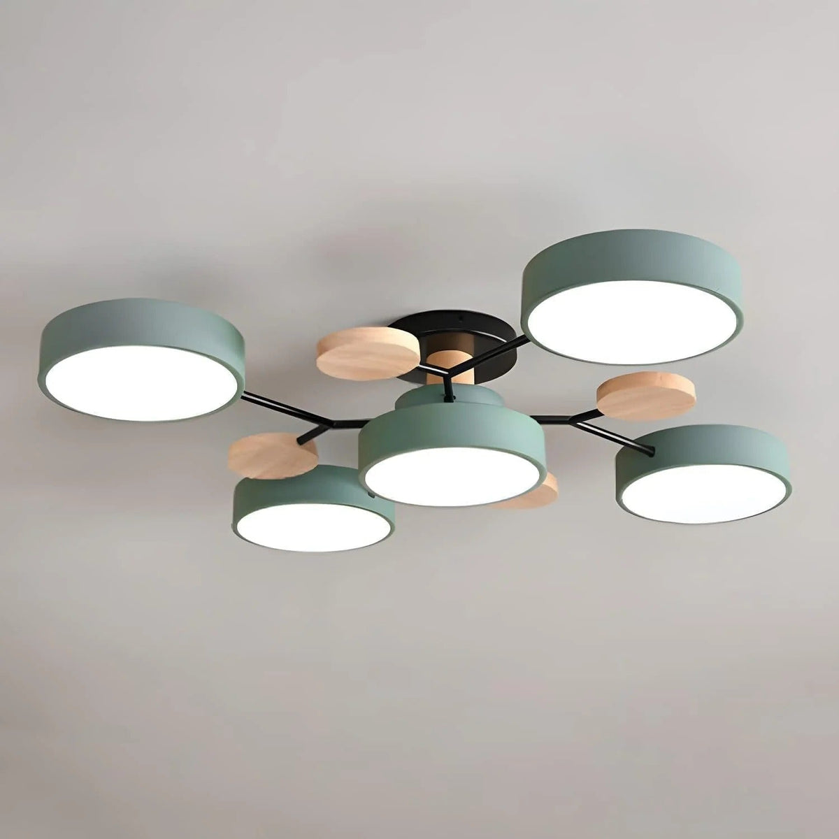 Moderne Halo LED semi-inbouw plafondlamp voor stijlvolle ruimtes