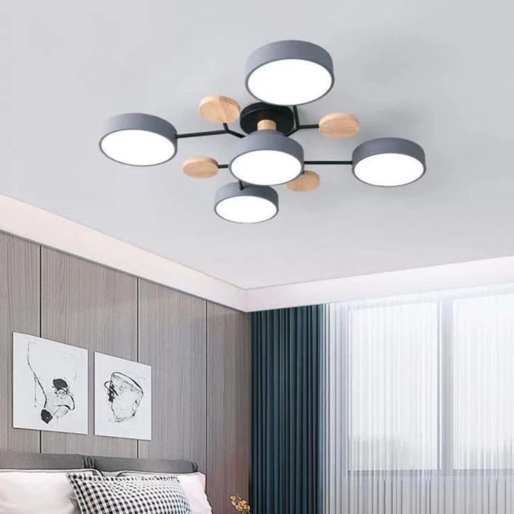 Moderne Halo LED semi-inbouw plafondlamp voor stijlvolle ruimtes