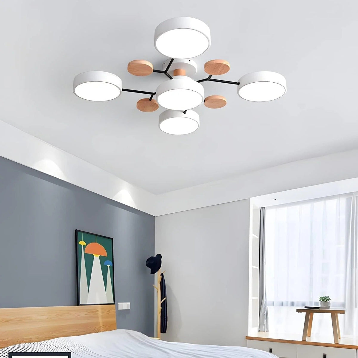 Moderne Halo LED semi-inbouw plafondlamp voor stijlvolle ruimtes