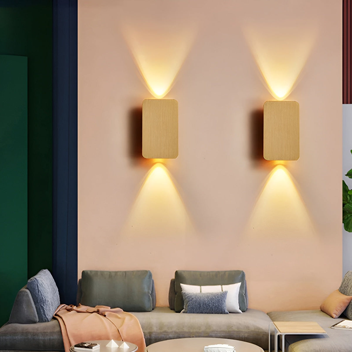 Moderne led-wandlamp in minimalistisch design voor woonkamer en hal