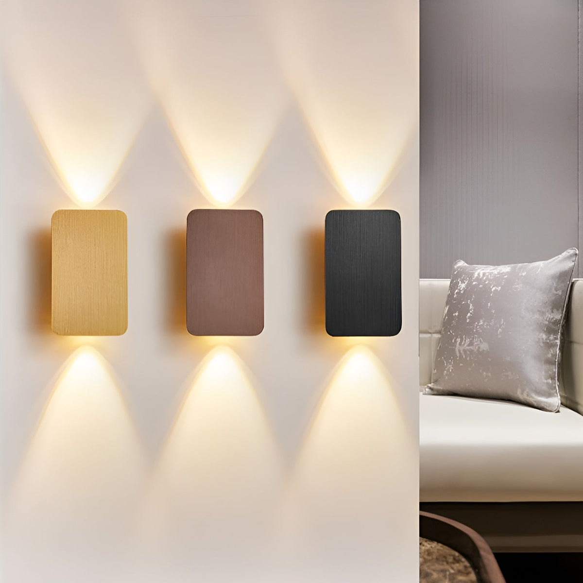 Moderne led-wandlamp in minimalistisch design voor woonkamer en hal