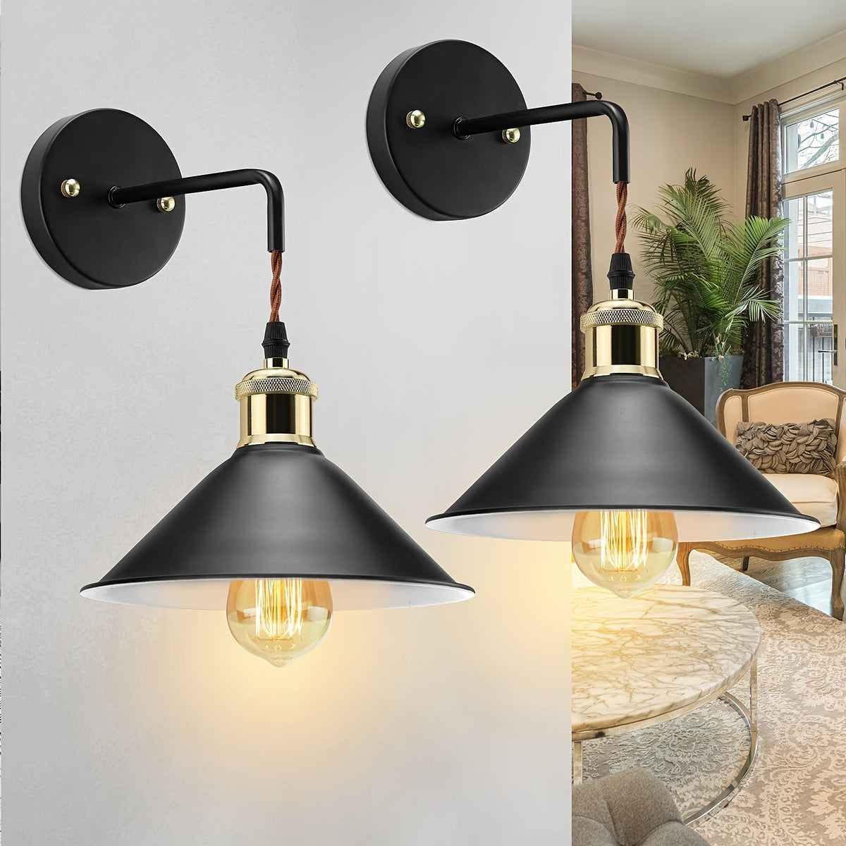 Moderne Metalen Wandlamp | Industriële Wandlamp met Oliegewreven Afwerking