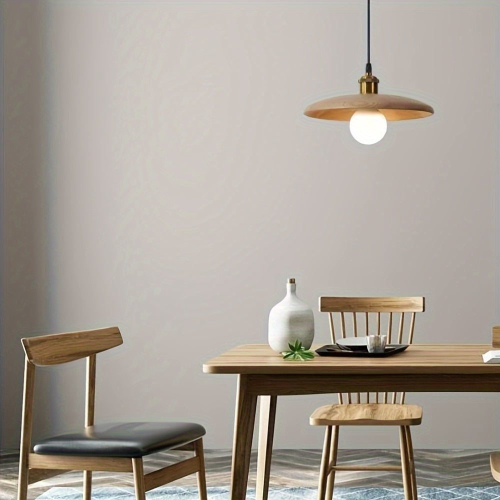 Moderne Noordse hanglamp van massief hout | Scandinavische plafonnière