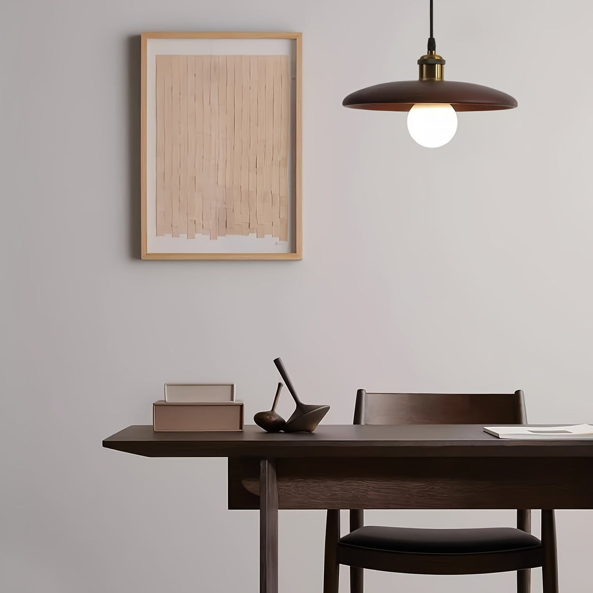 Moderne Noordse hanglamp van massief hout | Scandinavische plafonnière