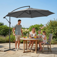 Moderne Outdoor Zon Parasol met Eenvoudig Draaimechanisme